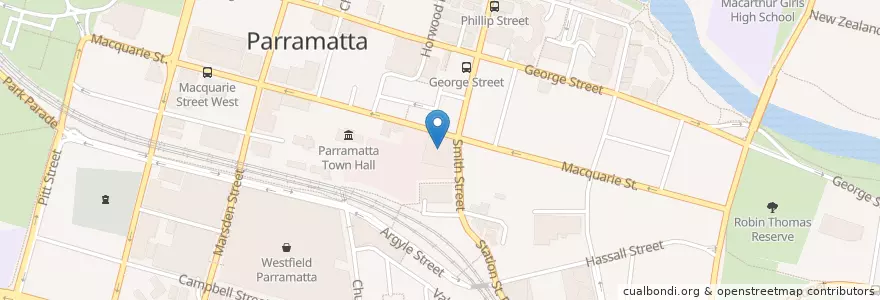 Mapa de ubicacion de Piccolo Me en Australie, Nouvelle Galles Du Sud, Sydney, City Of Parramatta Council.