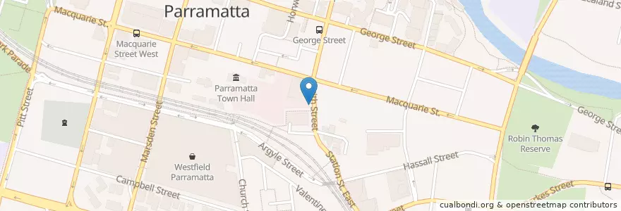 Mapa de ubicacion de Mikazuki en 오스트레일리아, New South Wales, 시드니, City Of Parramatta Council.
