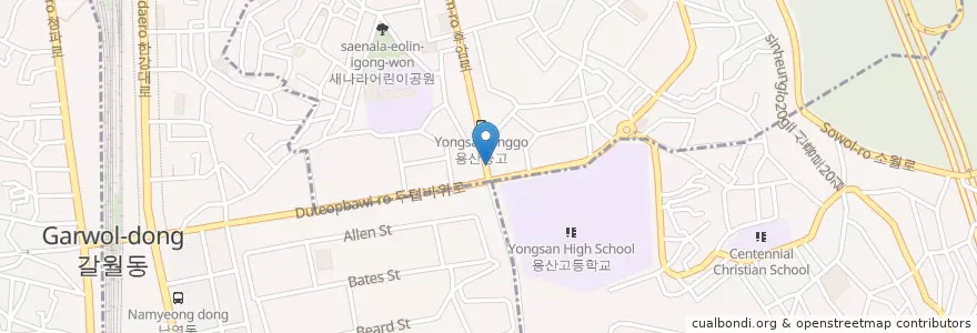 Mapa de ubicacion de Gentlady en South Korea, Seoul, Yongsan-Gu.