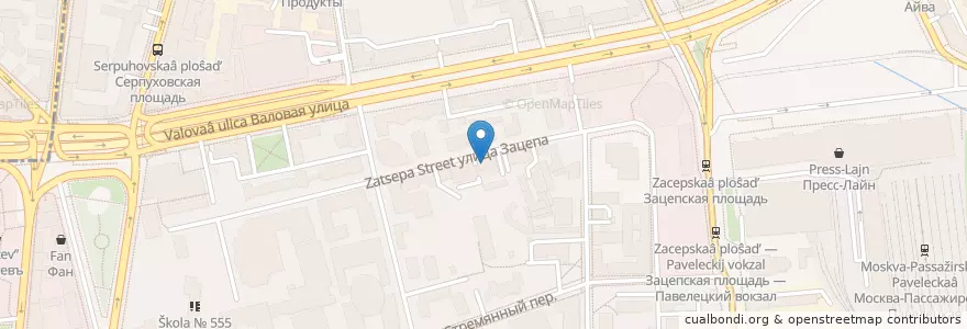 Mapa de ubicacion de Наши люди en Rússia, Distrito Federal Central, Москва, Центральный Административный Округ, Район Замоскворечье.