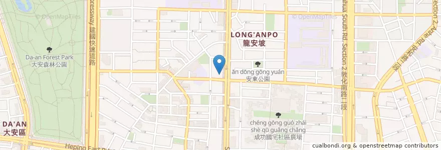 Mapa de ubicacion de 洪爺麻辣火鍋 en 臺灣, 新北市, 臺北市, 大安區.