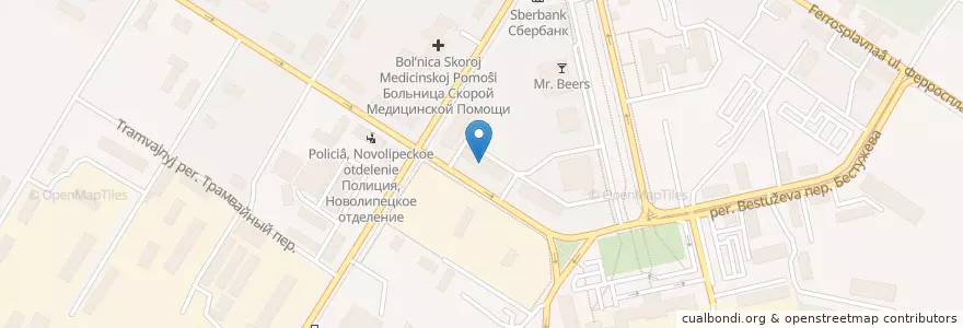 Mapa de ubicacion de Зенит en روسيا, Центральный Федеральный Округ, Липецкая Область, Городской Округ Липецк.