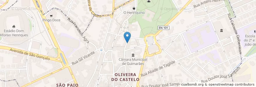 Mapa de ubicacion de Casa Costinhas en Portugal, Norte, Braga, Ave, Guimarães, Oliveira, São Paio E São Sebastião.