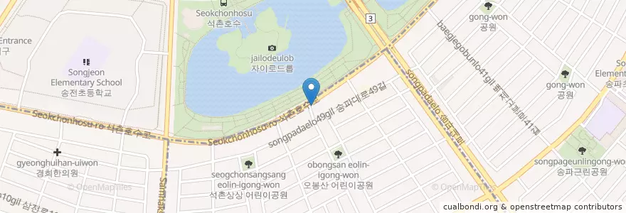 Mapa de ubicacion de Angel-in-us en Corea Del Sud, Seul, 송파구.