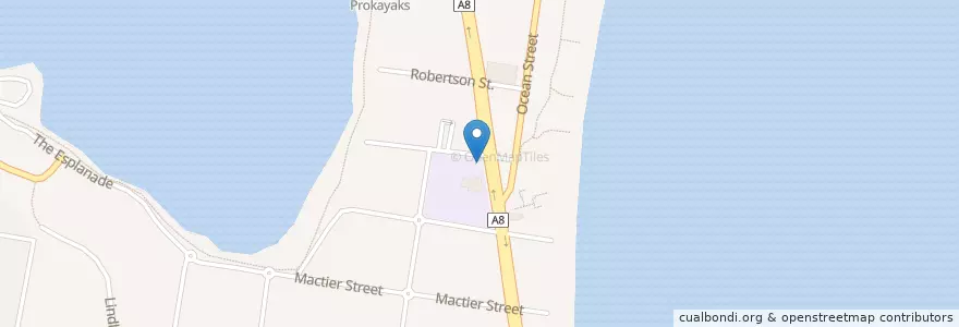 Mapa de ubicacion de Sri's Indian Eatery en Australien, Neusüdwales, Sydney, Northern Beaches Council.