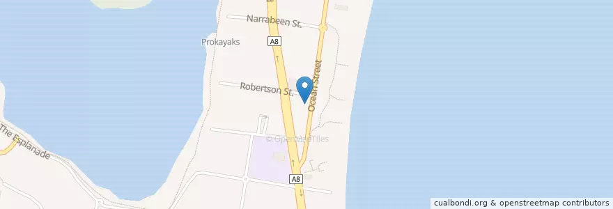 Mapa de ubicacion de Vespacific en Australia, New South Wales, Sydney, Northern Beaches Council.