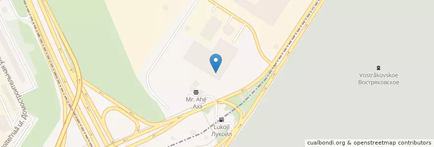 Mapa de ubicacion de МосАптека en Rusland, Centraal Federaal District, Moskou, Западный Административный Округ, Район Тропарёво-Никулино.