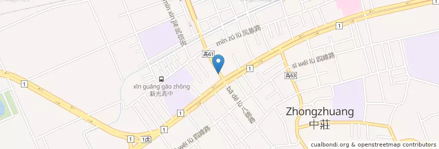 Mapa de ubicacion de 鳳屏教會 en 臺灣, 高雄市, 大寮區.