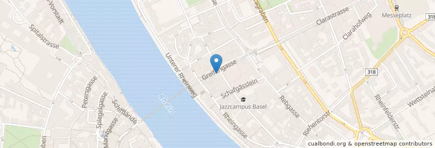 Mapa de ubicacion de Saner Apotheke en Switzerland, Basel-City, Basel.