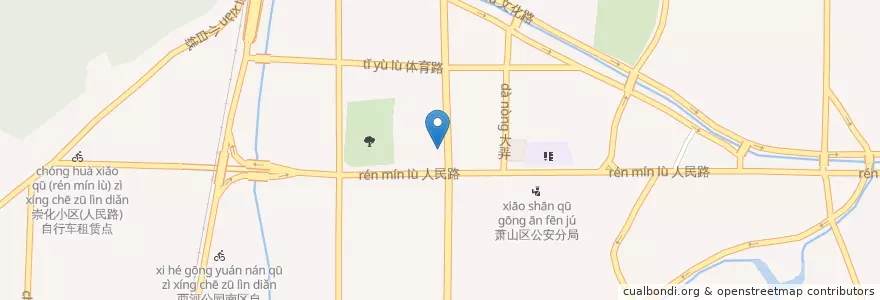 Mapa de ubicacion de KFC en الصين, تشيجيانغ, هانغتشو.