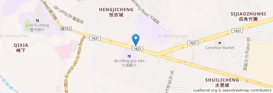 Mapa de ubicacion de 上億通埔里資源回收站 en Tayvan, 臺灣省, Nantou, 埔里鎮.