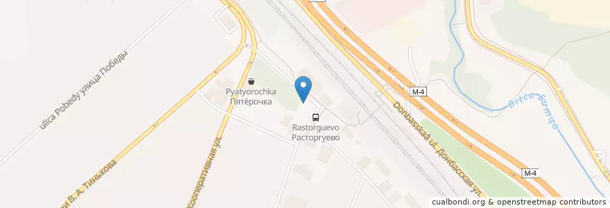 Mapa de ubicacion de Видное en روسيا, Центральный Федеральный Округ, محافظة موسكو, Ленинский Городской Округ.