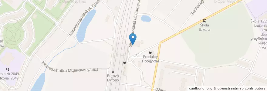 Mapa de ubicacion de Соль и мясо en Russia, Distretto Federale Centrale, Москва, Юго-Западный Административный Округ, Južnoe Butovo.