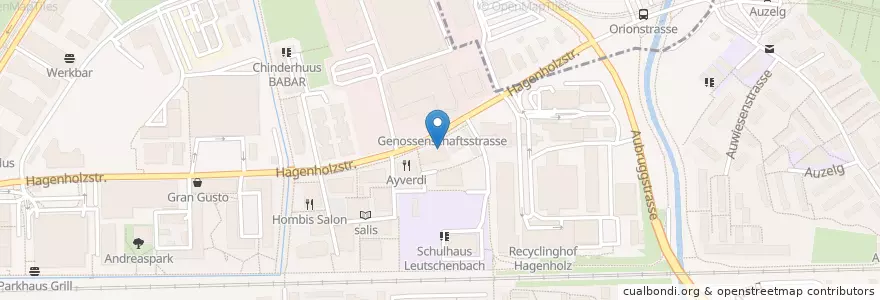 Mapa de ubicacion de Igelzentrum Zürich en Suisse, Zurich, District De Zurich, Zurich.