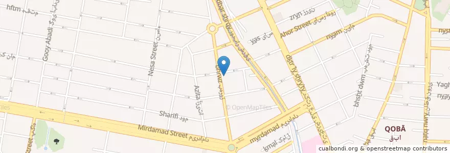Mapa de ubicacion de دکتر محمد علی اوصیاء en İran, Tahran Eyaleti, شهرستان تهران, Tahran, بخش مرکزی شهرستان تهران.