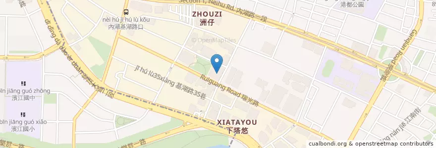 Mapa de ubicacion de 小旺號 en Taïwan, Nouveau Taipei, Taipei, District De Neihu.