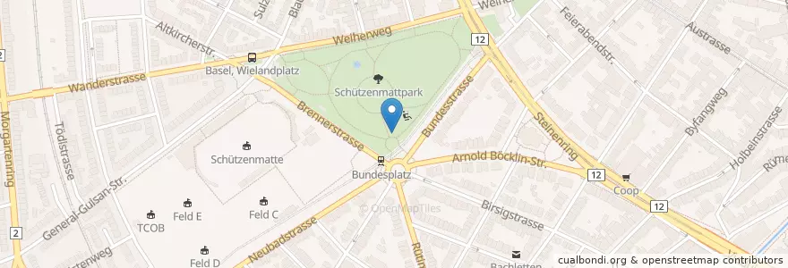 Mapa de ubicacion de Basiliskbrunnen en سوئیس, Basel-Stadt, Basel.