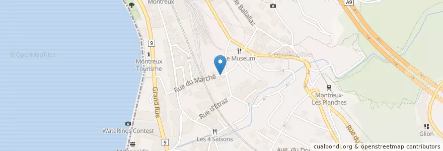Mapa de ubicacion de Bity Crypto ATM en スイス, Vaud, District De La Riviera-Pays-D’Enhaut, Montreux.