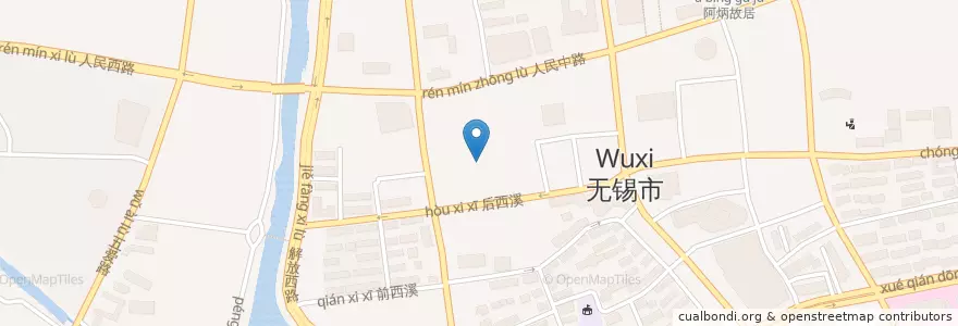 Mapa de ubicacion de HSBC en China, Wuxi, 梁溪区(Liangxi).