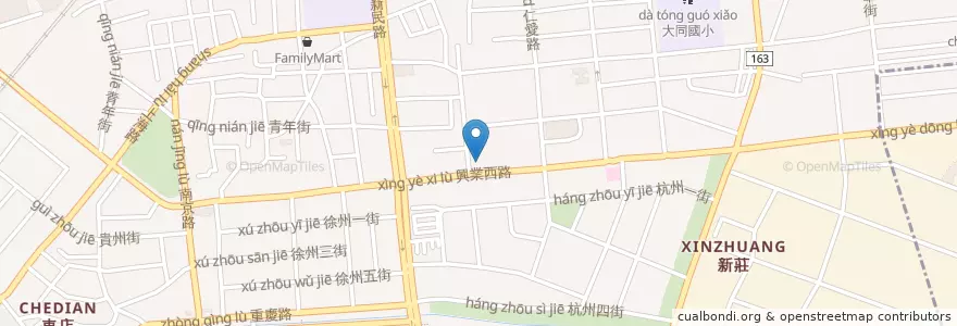Mapa de ubicacion de 嘉祐耳鼻喉科診所 en Taiwan, 臺灣省, 嘉義市, 嘉義縣, 西區.