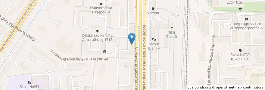 Mapa de ubicacion de GE Money Bank "Варшавское" en ロシア, 中央連邦管区, モスクワ, Южный Административный Округ, Нагорный Район.
