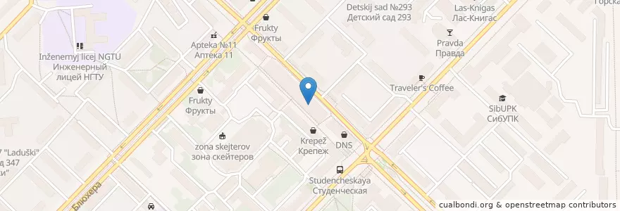 Mapa de ubicacion de Кофебулка en ロシア, シベリア連邦管区, ノヴォシビルスク州, ノヴォシビルスク管区.