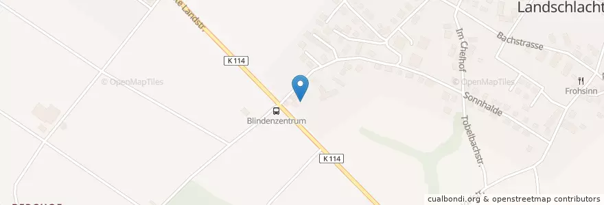 Mapa de ubicacion de Blindenschule en Schweiz, Thurgau, Bezirk Kreuzlingen, Münsterlingen.