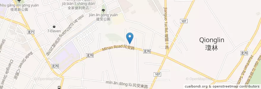 Mapa de ubicacion de 西盛福德宮 en Taiwan, New Taipei, Xinzhuang District.