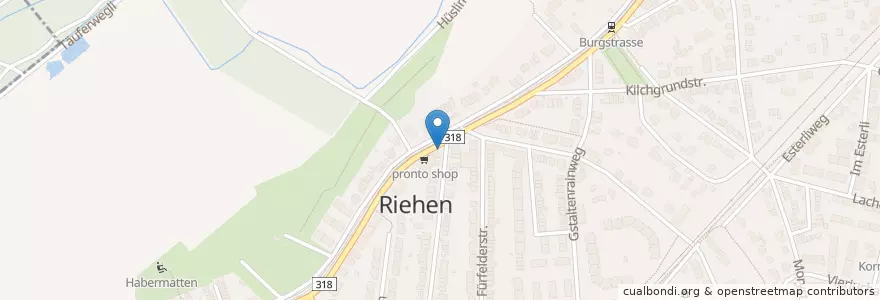Mapa de ubicacion de twins pub en Schweiz/Suisse/Svizzera/Svizra, Basel-Stadt, Riehen, Riehen.