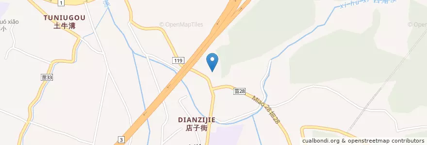 Mapa de ubicacion de 噢哈娜咖啡屋 en Taiwan, Taiwan, 苗栗縣, 西湖鄉.
