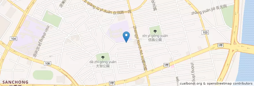 Mapa de ubicacion de 佑安中醫診所 en 타이완, 신베이 시.