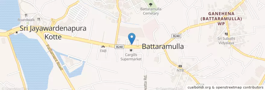 Mapa de ubicacion de Lanka Filling Station en سريلانكا, බස්නාහිර පළාත, කොළඹ දිස්ත්‍රික්කය.