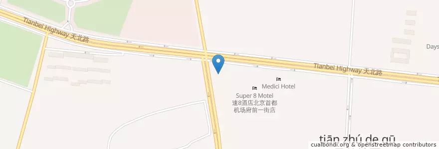 Mapa de ubicacion de Naughty Family Veterinary Hospital en China, Peking, Hebei, 顺义区 / Shunyi.