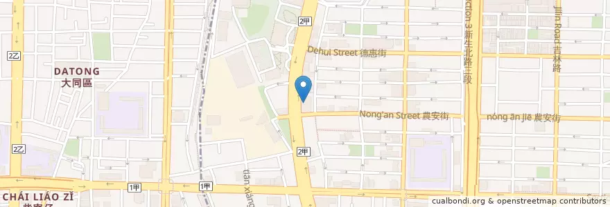 Mapa de ubicacion de 金萬萬商店街 en 타이완, 신베이 시, 타이베이시.