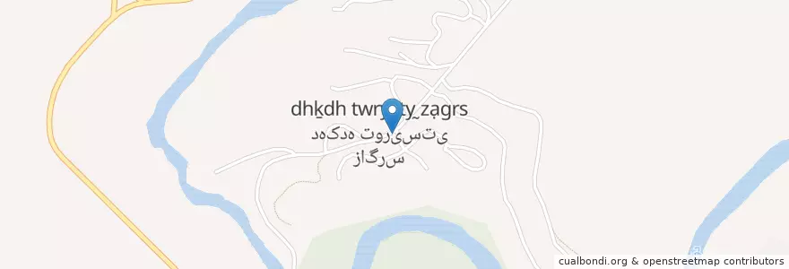 Mapa de ubicacion de دهکده توریستی زاگرس en Iran, Chahar Mahaal Et Bakhtiari, شهرستان سامان, بخش مرکزی, چما, دهکده توریستی زاگرس.