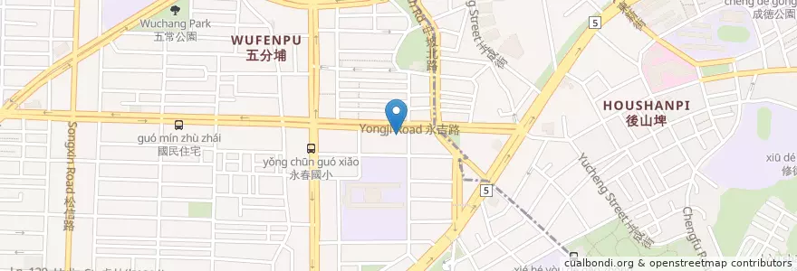 Mapa de ubicacion de YMCA幼兒園 en Tayvan, 新北市, Taipei, 信義區.