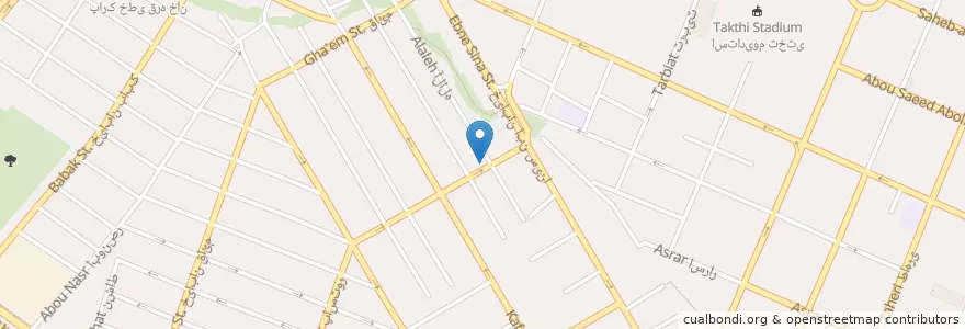 Mapa de ubicacion de موسسه فرهنگی راه روشن en Iran, Razavi Khorasan, Mashhad County, Mashhad, بخش مرکزی شهرستان مشهد.