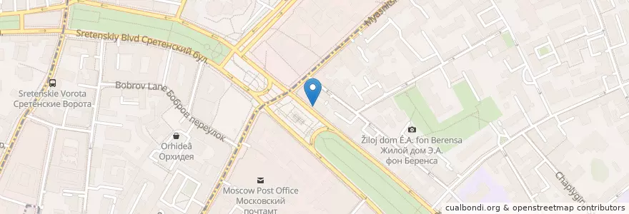 Mapa de ubicacion de Промсвязьбанк en Russia, Distretto Federale Centrale, Москва, Центральный Административный Округ, Красносельский Район.