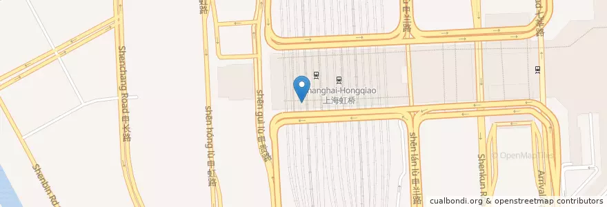 Mapa de ubicacion de Costa en 中国, 上海市, 闵行区.