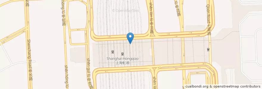Mapa de ubicacion de 星巴克 en 中国, 上海市, 闵行区.