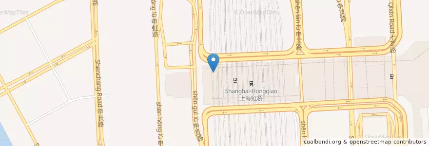 Mapa de ubicacion de KFC en 中国, 上海市, 闵行区.