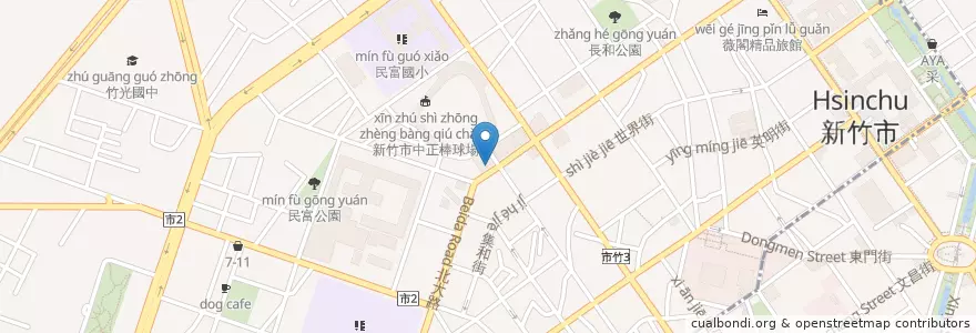 Mapa de ubicacion de 王品牛排 en Taïwan, Province De Taïwan, Hsinchu, 北區.