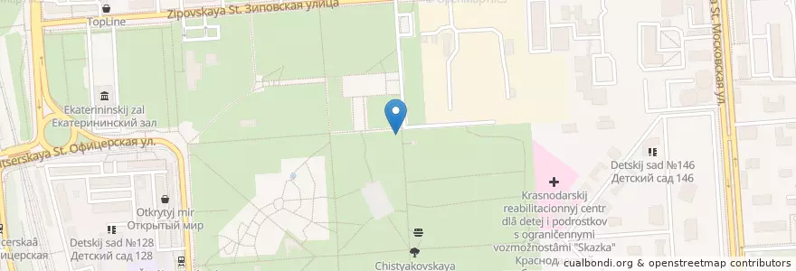 Mapa de ubicacion de Славица en Russia, South Federal District, Krasnodar Krai, Krasnodar Municipality.