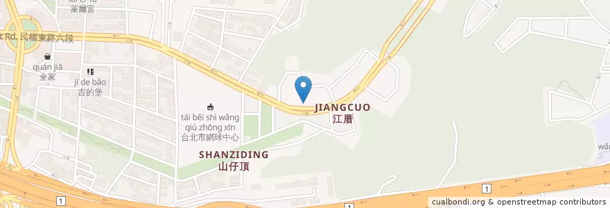 Mapa de ubicacion de 六丁目拉麵 en 臺灣, 新北市, 臺北市, 內湖區.