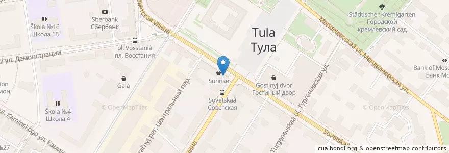 Mapa de ubicacion de Аптека на Ленина 12 en Russia, Central Federal District, Tula Oblast, Городской Округ Тула.