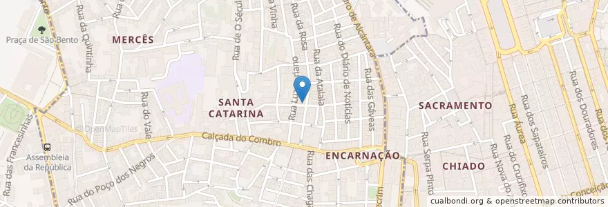 Mapa de ubicacion de Grogs Bar en Portugal, Área Metropolitana De Lisboa, Lissabon, Grande Lisboa, Lissabon, Misericórdia.