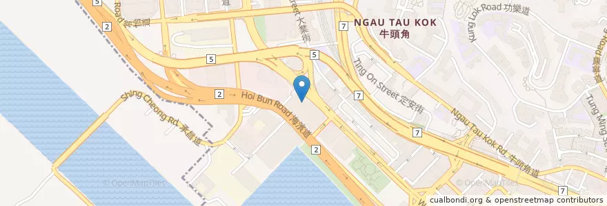 Mapa de ubicacion de Pret A Manger en 中国, 広東省, 香港, 九龍, 新界, 觀塘區 Kwun Tong District.