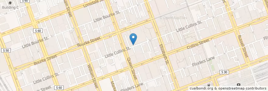 Mapa de ubicacion de In a Rush en Australia, Victoria, City Of Melbourne.