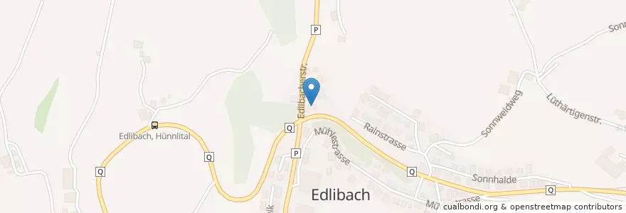 Mapa de ubicacion de Restaurant Edlibacherhof en 스위스, Zug, Menzingen.