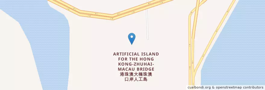 Mapa de ubicacion de KFC en Chine, Macao, Guangdong, 珠海市, 香洲区.